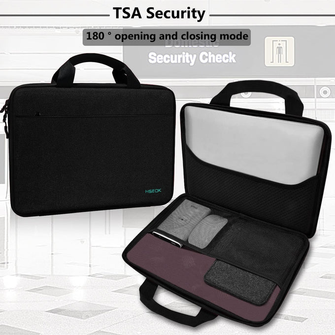 Hseok Laptop Sleeve 13-14 Inch Case TSA Computer Briefcase,B04K01