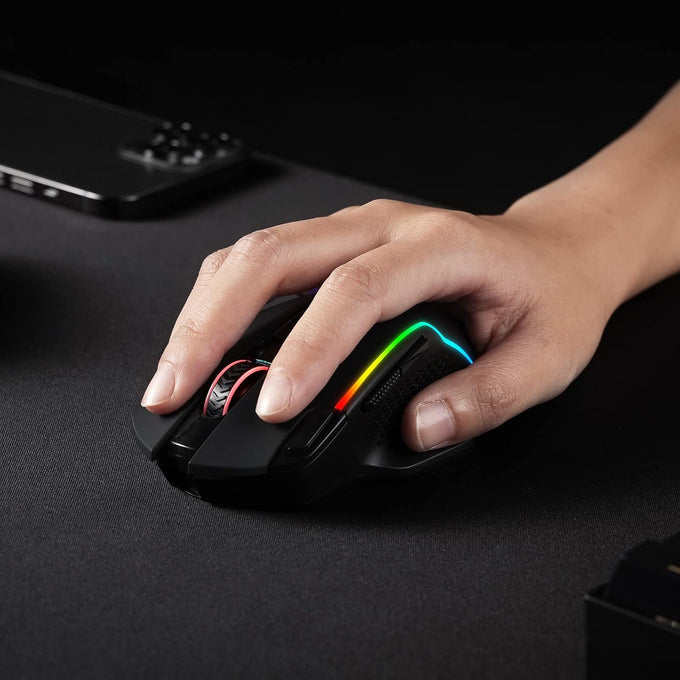 Redragon M810 PRO Wireless RGB Gaming Mouse 10000 DPI Remapping Keys
