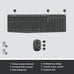 Logitech MK235 Full Size Wireless Keyboard and Mouse Combo