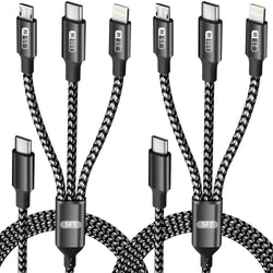 100W USB-C Multi Charging Cable with E-Mark Chip, USB C Cable Fast Charging