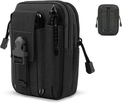 Belt Pouch, Tactical Molle Phone Pouch EDC Utility Pouches Waist Bag Packs, Small Cell Phone Holster Gear Tool Gadget Pocket for Men Running