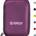 ORICO Hard Drive Case 2.5 inch External Drive Storage Carrying Bag Waterproof Shockproof with Inner Size 5.5x3.5x1.0inch for Organizing HDD and Electronic Accessories, Blue(PHD-25)