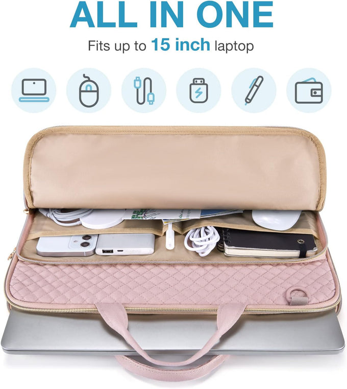 BAGSMART Laptop Sleeve Case with Handle Protective Water-Resistant