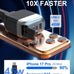 87W Retractable Car Charger, Cigarette Lighter USB Charger for iPhone 17