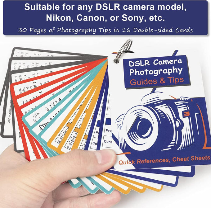 DSLR Cheat Sheet Photography Accessories Camera Accessories for Canon Nikon