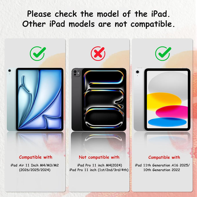 bersem 2 Pack Paperfeel Screen Protector for iPad A16 11/10th & Air 11 Inch
