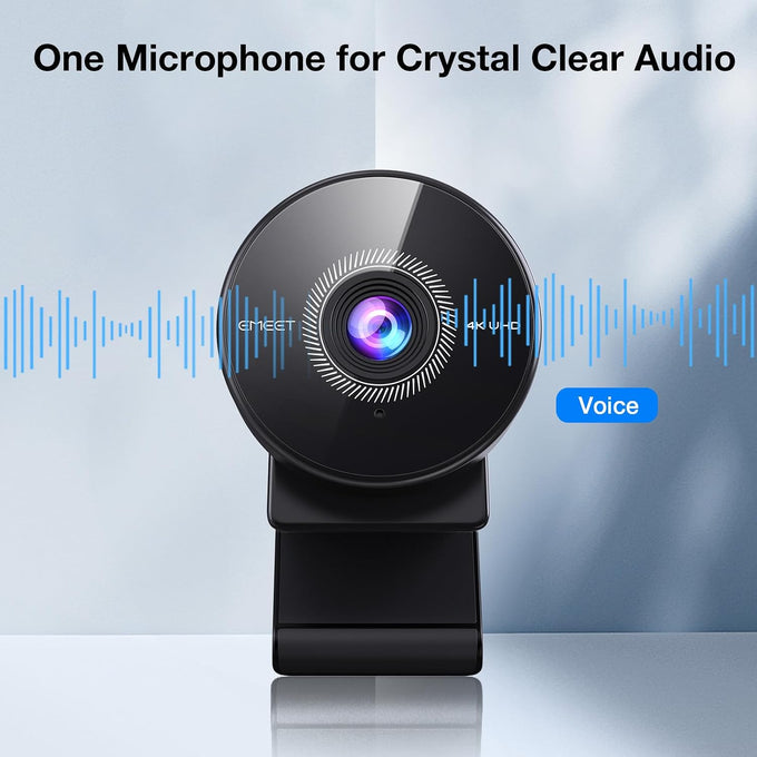EMEET C950 4K Webcam for PC, PDAF Autofocus, USB Webcam with Microphone