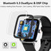 Smart Watch for Women Men, 1.85" HD AMOLED Fitness Tracker (Answer/Call) with 24/7 Heart Rate/Sleep/SpO2 Monitor for iPhone & Android, 120+ Sports Modes Smartwatch with IP68 Waterproof, 2 Bands