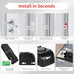 Portable Door Lock & Door Stop Alarm Set, Dual Protection Home Security Door Kit, Travel Hotel Lock Devices Pocket Self Defensey Tools for Traveling Hotel Home Apartment,Red