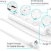 kasa smart Plug Power Strip KP303, Surge Protector with 3 Individually Controlled Smart Outlets and 2 USB Ports, Works with Alexa & Google Home, No Hub Required , White