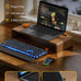 Wireless Keyboard and Mouse, Backlit Typewriter with Magnetic Wrist Rest