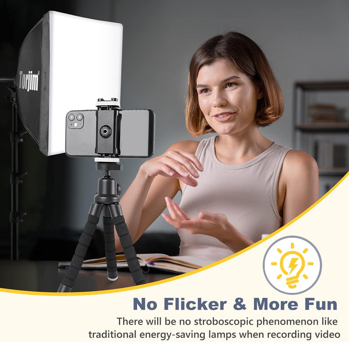 Torjim Softbox Photography Lighting Kit | 16" X 16" & 85W LED Studio Light