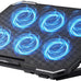 ICE COOREL Laptop Cooling Pad with 6 Cooling Fans, Cooling Pad for Laptop Fan 13-15.6 Inch, Laptop Cooler Stand with 6 Height Adjustable, Notebook Cooler Pad with Two USB Port