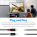 RCA to Speaker Wire Adapter, 2 Bare Wire Speaker Cables to RCA Plug Adapter Repair Speaker Wire for Speaker Amplifier Audio Video AV Receiver TV Subwoofer - 20AWG, 6.6FT