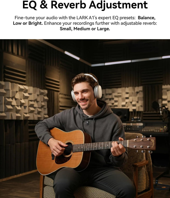 Hollyland Lark A1(2TX + USB-C RX), Wireless Microphone for iPhone & Android