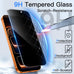 JETech Privacy Screen Protector for iPhone 17 Pro Max, 2-Pack