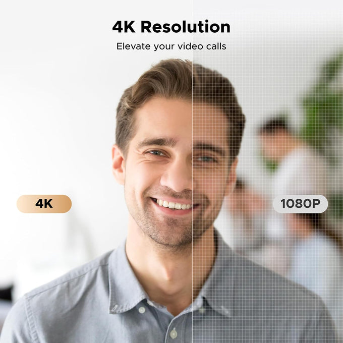 UGREEN 4K@30fps Webcam for PC Ultra HD Web Camera with Noise-canceling Mics