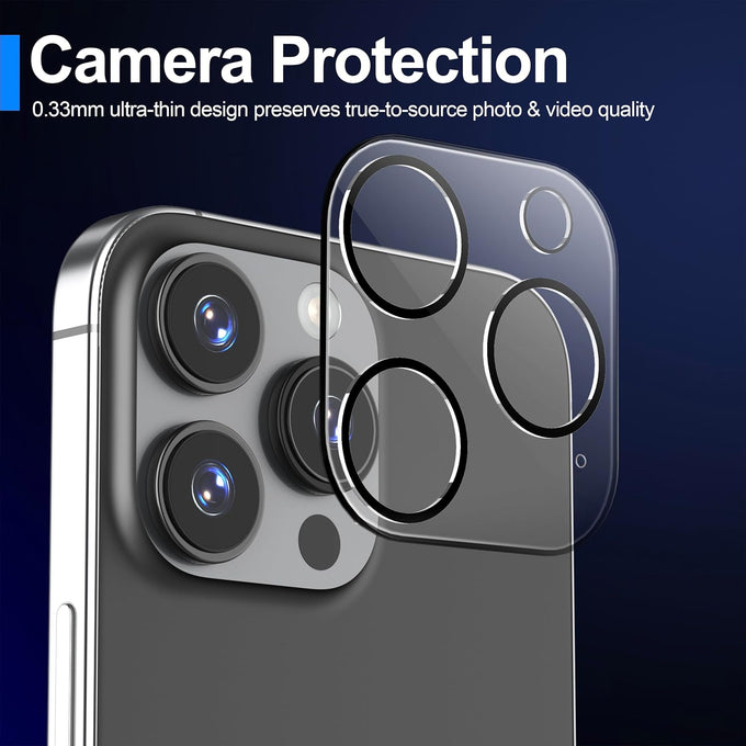 Ailun Screen Protector + Camera Lens Protector for iPhone 15 Pro Max