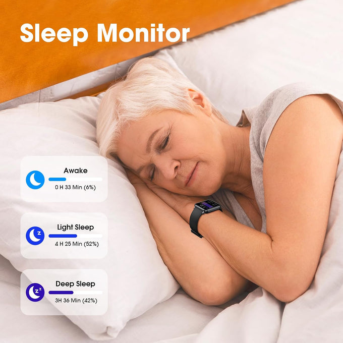 Pedometer Watch Senior Friendly No App No Phone Required, Fitness Tracker