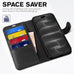 TUCCH Wallet Case for iPhone 18 Pro Max & 17 Pro Max, 4 Card Holders, Black