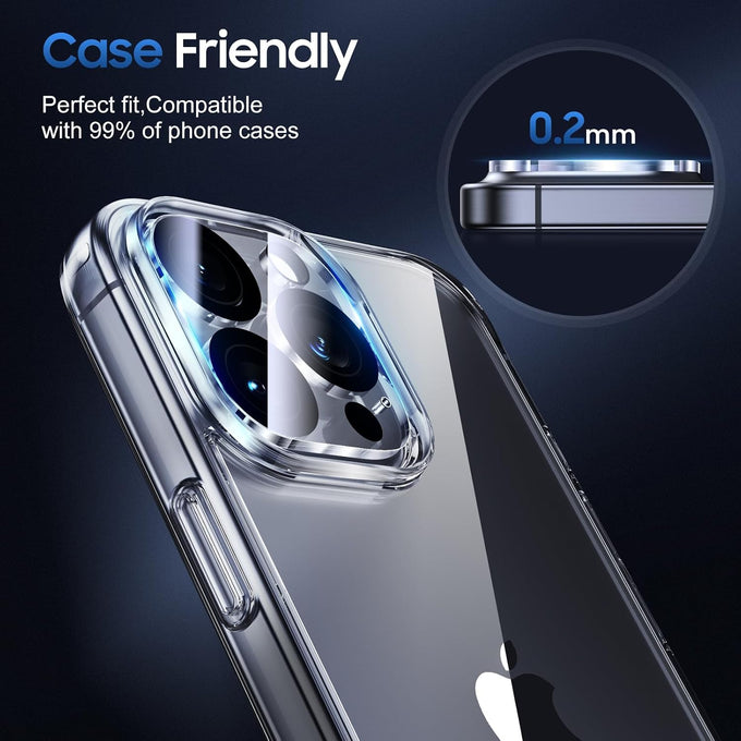 UniqueMe for 3 Pack iPhone 16 Pro/iPhone 16 Pro Max Camera Lens Protector