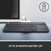 Logitech K400 Plus Wireless Touch TV Keyboard for PC-Connected TV - Black
