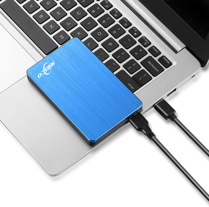 NRICO Portable External Hard Drive, USB 3.0, 2.5 Inch, Blue, 500,GB