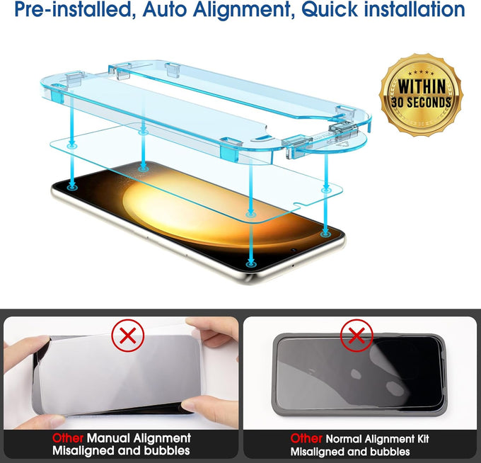 amFilm OneTouch for Samsung Galaxy S23+ Plus Screen Protector TemperedGlass