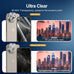 NEW'C for iPhone 16 Pro Screen Protector + Camera Lens Protector + Tool