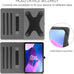 HGWALP Universal 10.1",10.2",10.5",10.9",11" Tablet Case,Multi-Viewing Angels Stand Folio Case with Handstrap for Lenovo M10/M11/Callsky/Onn/URAO Tablet/Frameflow/Evermyth/WXUNJA-Black