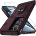 for Samsung Galaxy S26 Ultra Case Built in Slide Camera Cover,Wine Red