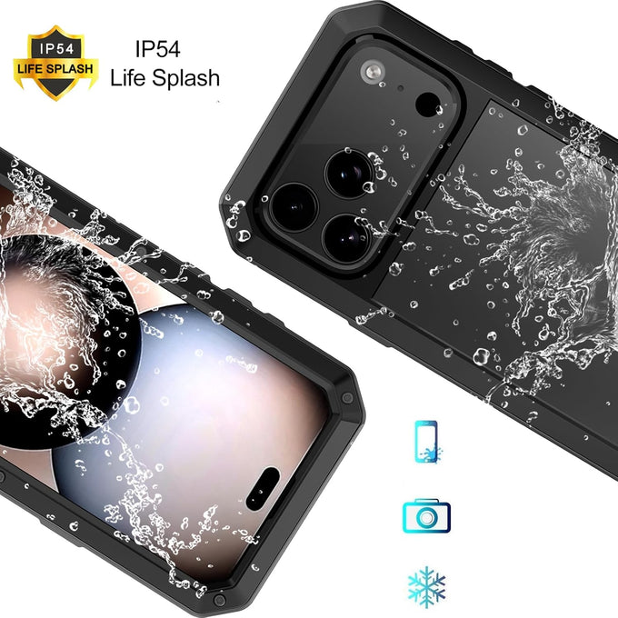 for iPhone 17 Pro Max Case Heavy Duty Metal Shockproof Tough Armour
