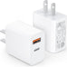 [2 Pack] 20W USB C Charger Block Fast Charging Dual Ports Adapter