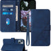 Wallet Case with Wrist Strap for iPhone 13/14 (Black)