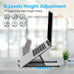 Adjustable Laptop Stand, Portable Laptop Riser for Desk