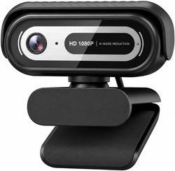 1080P Webcam for PC,90°FOV Web Camera with Noise-Canceling Microphone, USB Plug-and-Play Computer Camera, 30FPS &Privacy Cover Web Cam for Online Calling/Conferencing, Laptop/PC