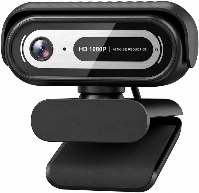 1080P Webcam for PC,90°FOV Web Camera with Noise-Canceling Microphone, USB Plug-and-Play Computer Camera, 30FPS &Privacy Cover Web Cam for Online Calling/Conferencing, Laptop/PC