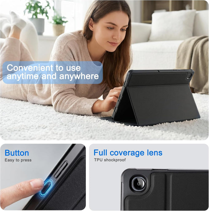 CoBak Case for Samsung Galaxy Tab A11+ Plus 11" 2025,Black