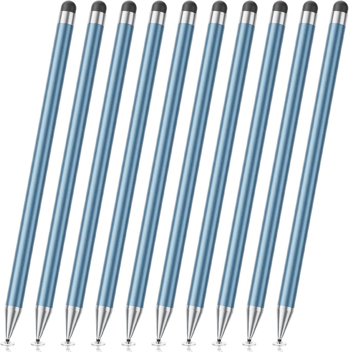 10 Pack Stylus Pen for Touchscreen, 2-in-1 for iPad iPhone Samsung