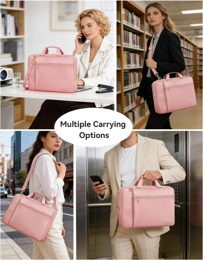 Laptop Bag Case for Women Men Messenger Briefcase Bag, 17 17.3 Inch