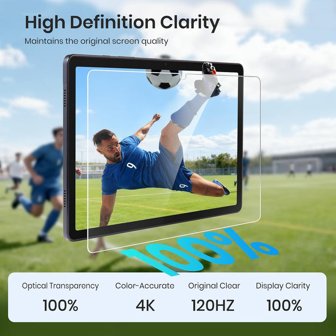 CoBak 2-Pack Tempered Glass Screen Protector for Samsung Galaxy Tab A11 Plus (A11+) 2025 / Tab A9 Plus (A9+) 2023 11-inch, Installation Frame, 9H Hardness, Anti-Scratch