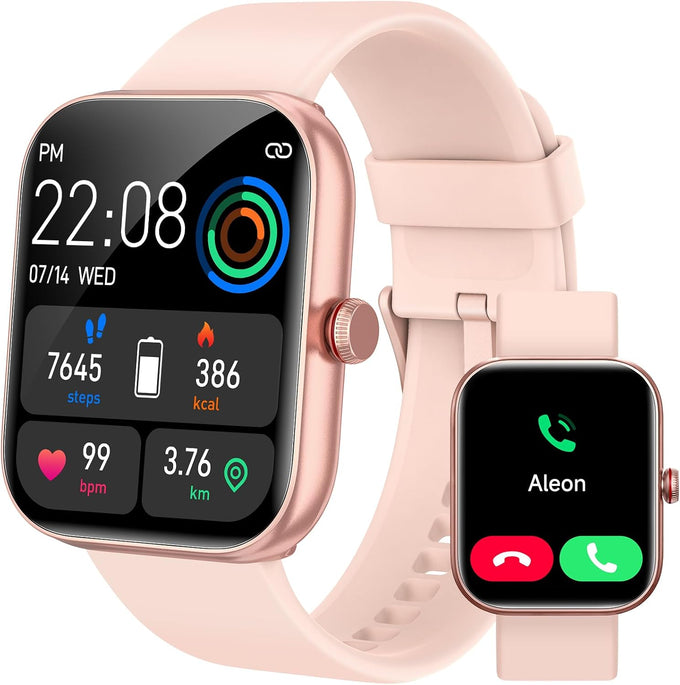 Smart Watch for Women, Smartwatch for iPhone & Android Bluetooth (Answer/Call) Built-in Alexa, 1.91" HD Fitness Tracker with 105+ Sport Modes, IP68 Waterproof, Sleep/Heart Rate/SpO2/Stress Monitor