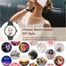 Smart Watch for Women with Answer/Make Call,1.27" HD Waterproof with DIY Faces,Fitness Tracker Smart Watch with Heart Rate,SpO2,Sleep Monitoring Compatible with iOS/Android