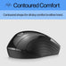 HP X3000 G3 Wireless Mouse - Black, 15-Month Battery, Side Grips for Control, Travel-Friendly, Blue LED, Powerful 1600 DPI Optical Sensor, Compatible with Wins PC/Laptop, Mac, Chromebook (683N7AA)