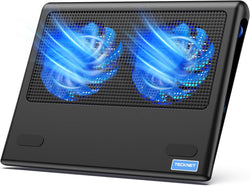 TECKNET Laptop Cooling Pad - 12"-15.6" Laptop Cooler with Quiet Cooling Fan