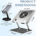 Laptop Stand for Desk, Laptop Riser with Active Cooling Fan, Widely Compatible with MacBook and Other Computer Accessories、Computer Stand for Laptop