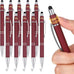 10 Pcs Basic Fidget Pen, Multicolor 2-in-1 Stylus Ballpoint Pen