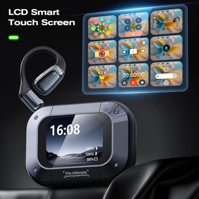 NE25 AI Translation Earbuds Real Time with LCD Touch Screen