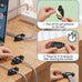 10 Pack Adhesive Cable Clips, Adjustable Cable Management Clips Black