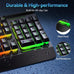 TECKNET Wireless Gaming Keyboard, 4000mAh Rechargeable Keyboard
